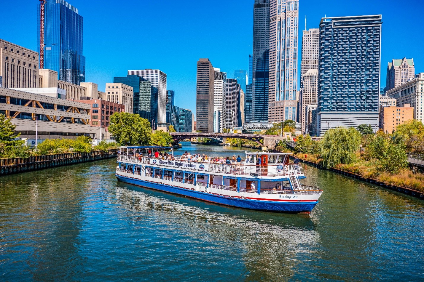 Sightseeing passenger Vessel Evening Star - Courtesy of Shoreline Marine Company